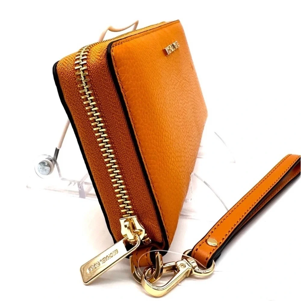 Michael Kors Large Continental Wallet Wristlet Cider